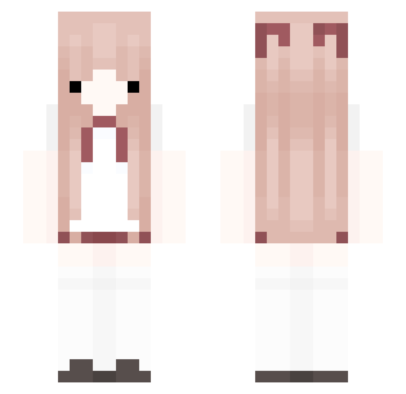 rooderlinde Minecraft skin, front and back view