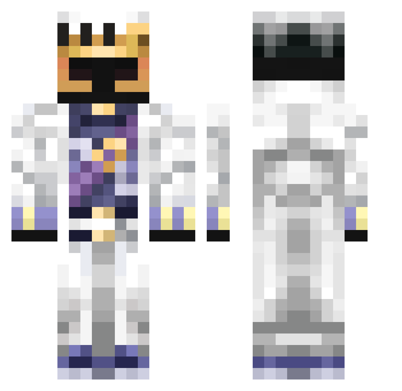 taccat12 Minecraft skin, front and back view