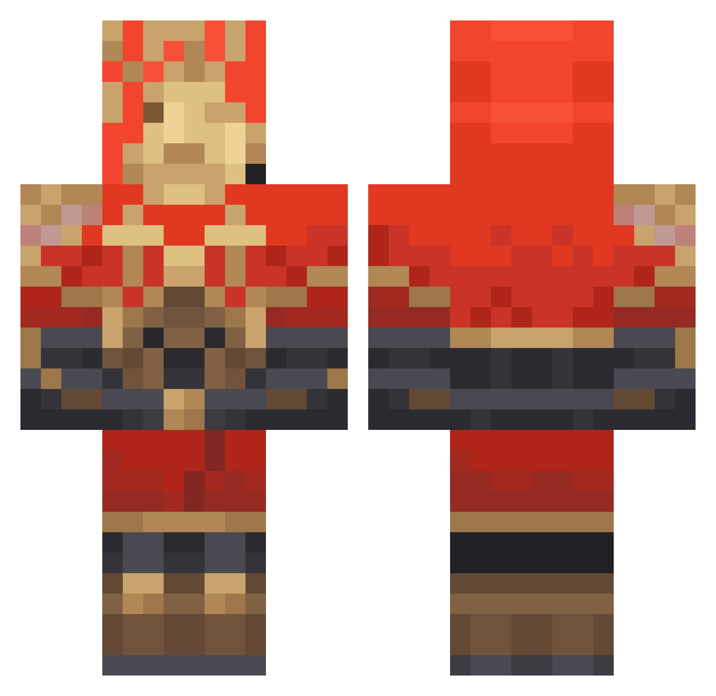 dime_s Minecraft skin, front and back view
