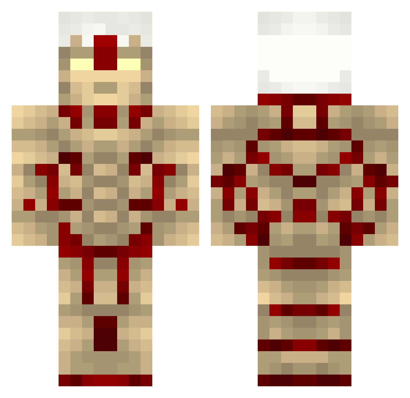 blawgest Minecraft skin, front and back view