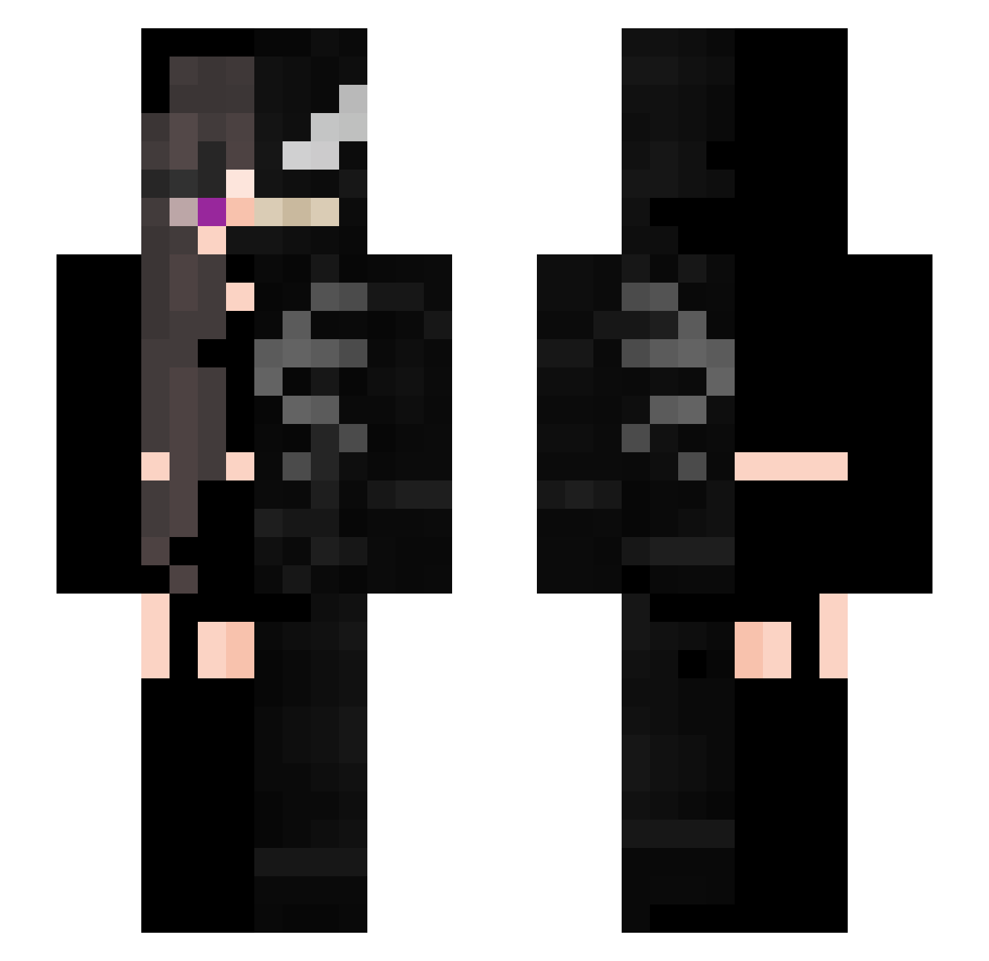 Verithas_ Minecraft skin, front and back view