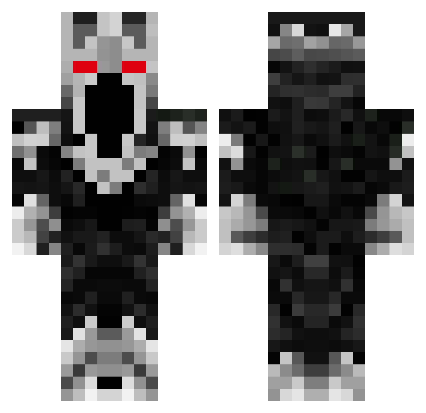 StylesImpact Minecraft skin, front and back view