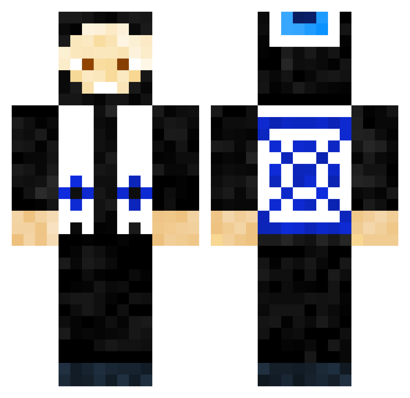 JosefGoldstein Minecraft skin, front and back view