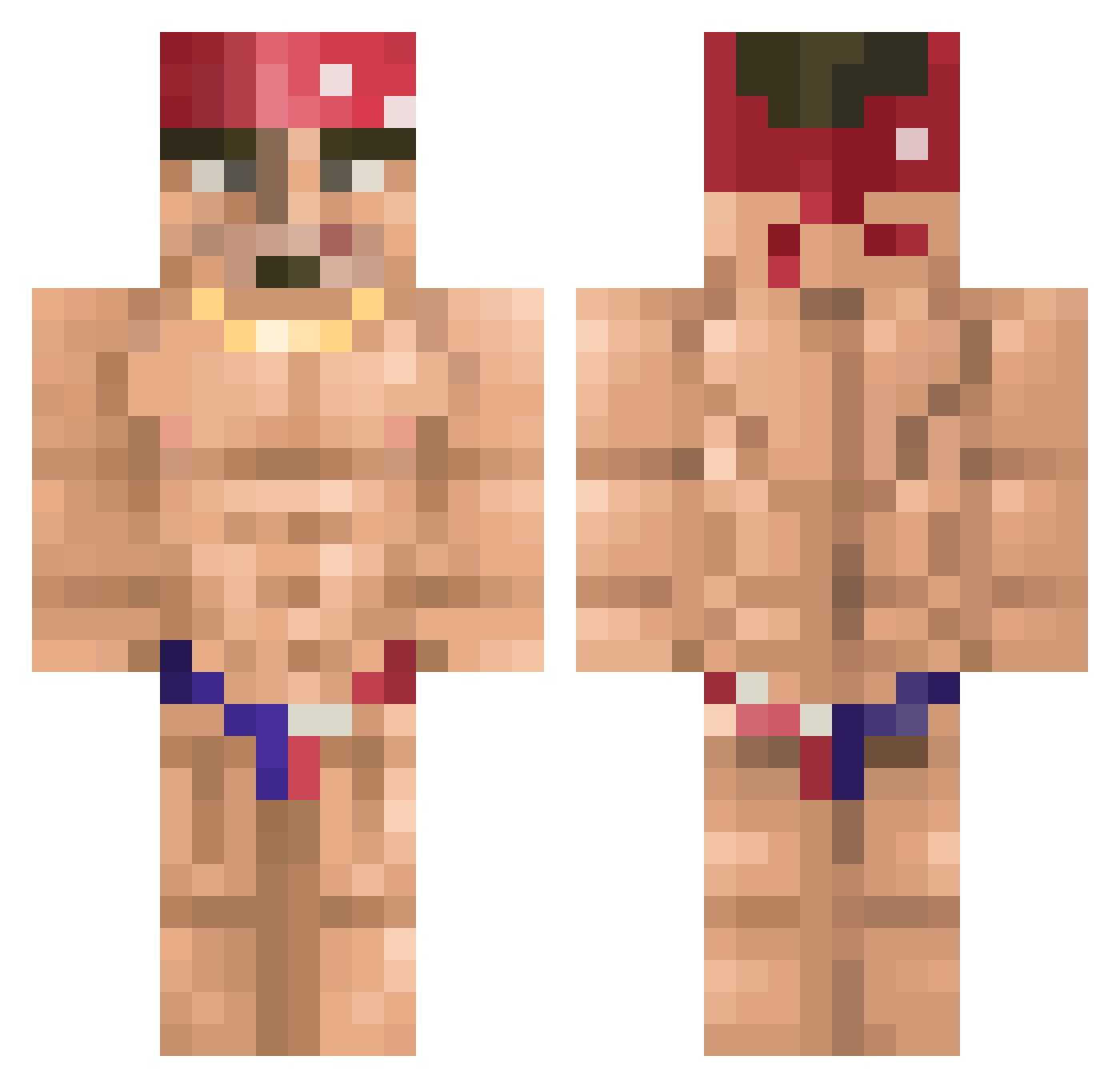 DominicusThe3rd Minecraft skin, front and back view