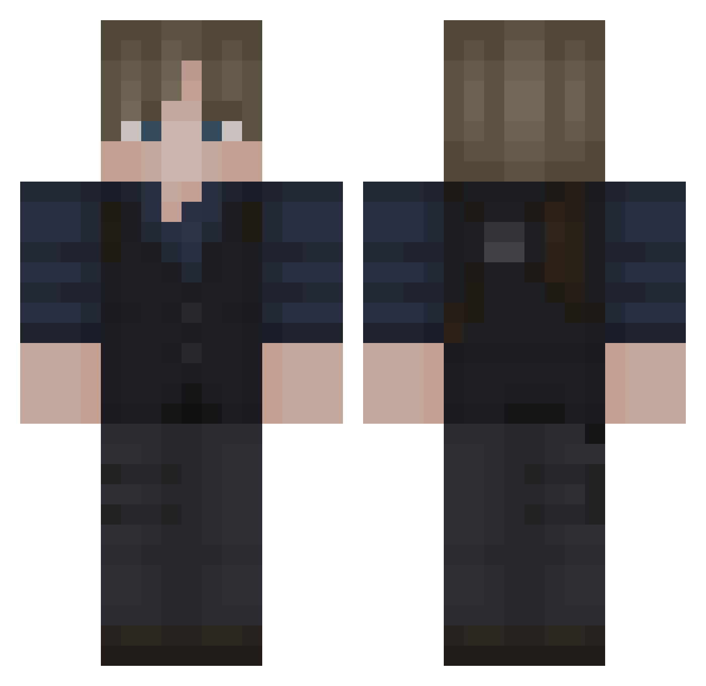GameCargo38060 Minecraft skin, front and back view