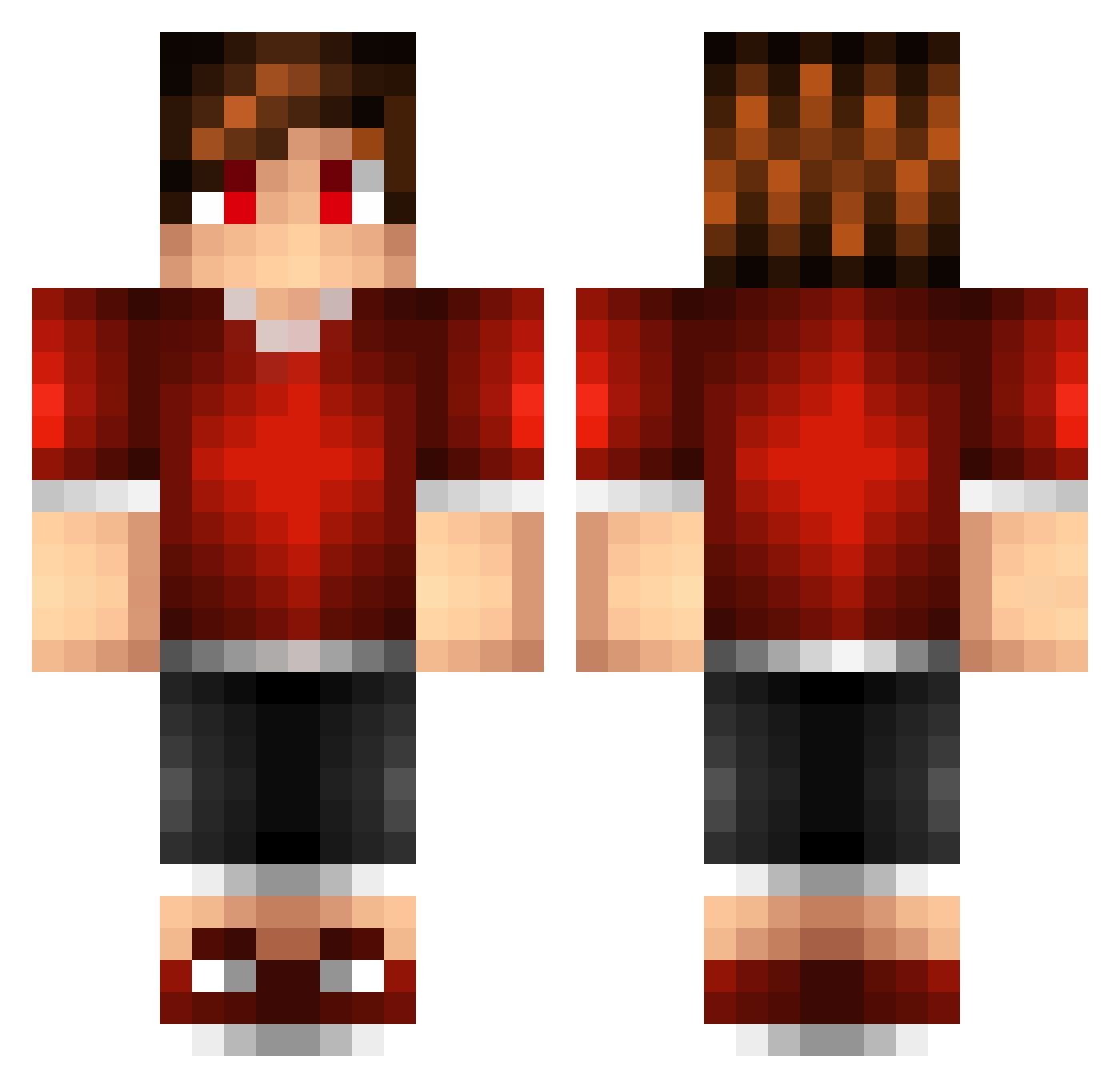 schabolu Minecraft skin, front and back view