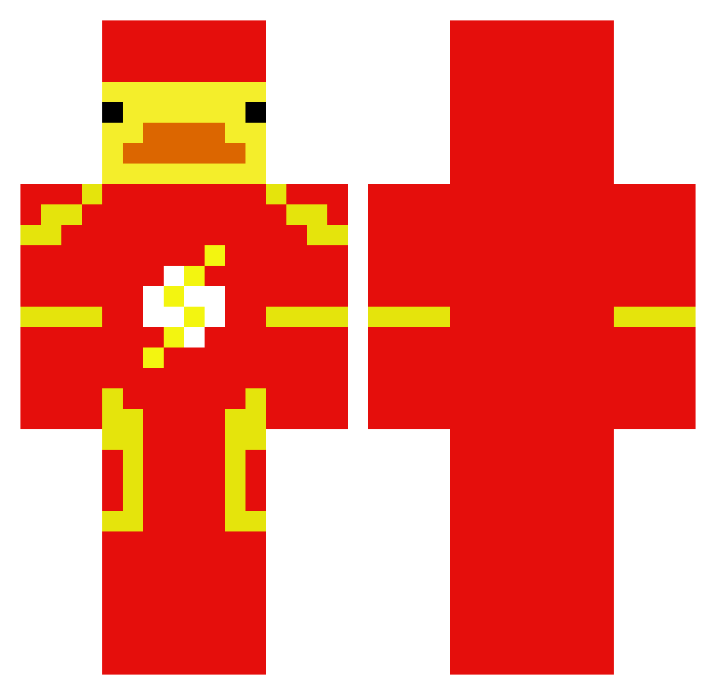 k1ro0xz Minecraft skin, front and back view