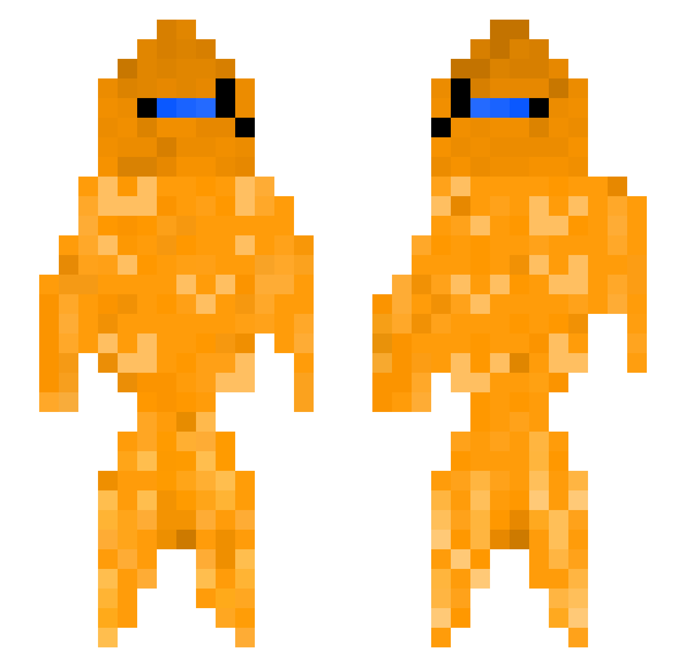 Violetlesss Minecraft skin, front and back view