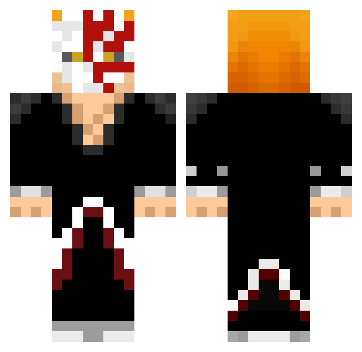Xander_Slander Minecraft skin, front and back view