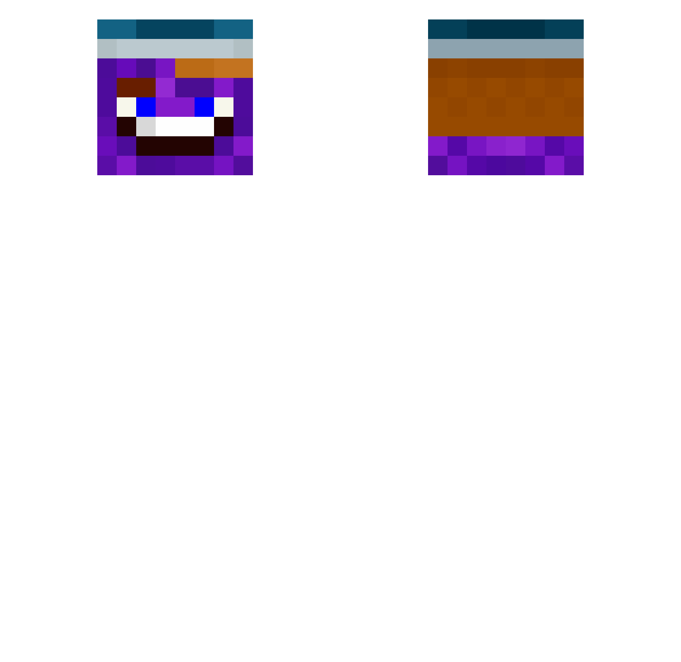 LEATHER_LEGGINGS Minecraft skin, front and back view