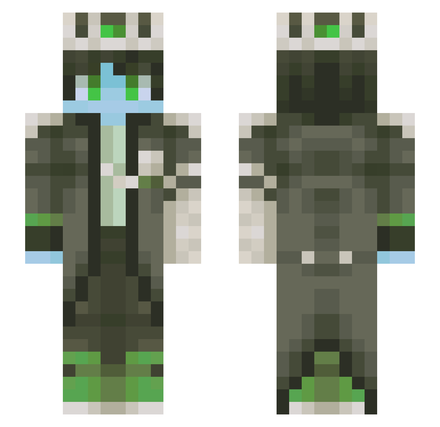 Mit_cz Minecraft skin, front and back view