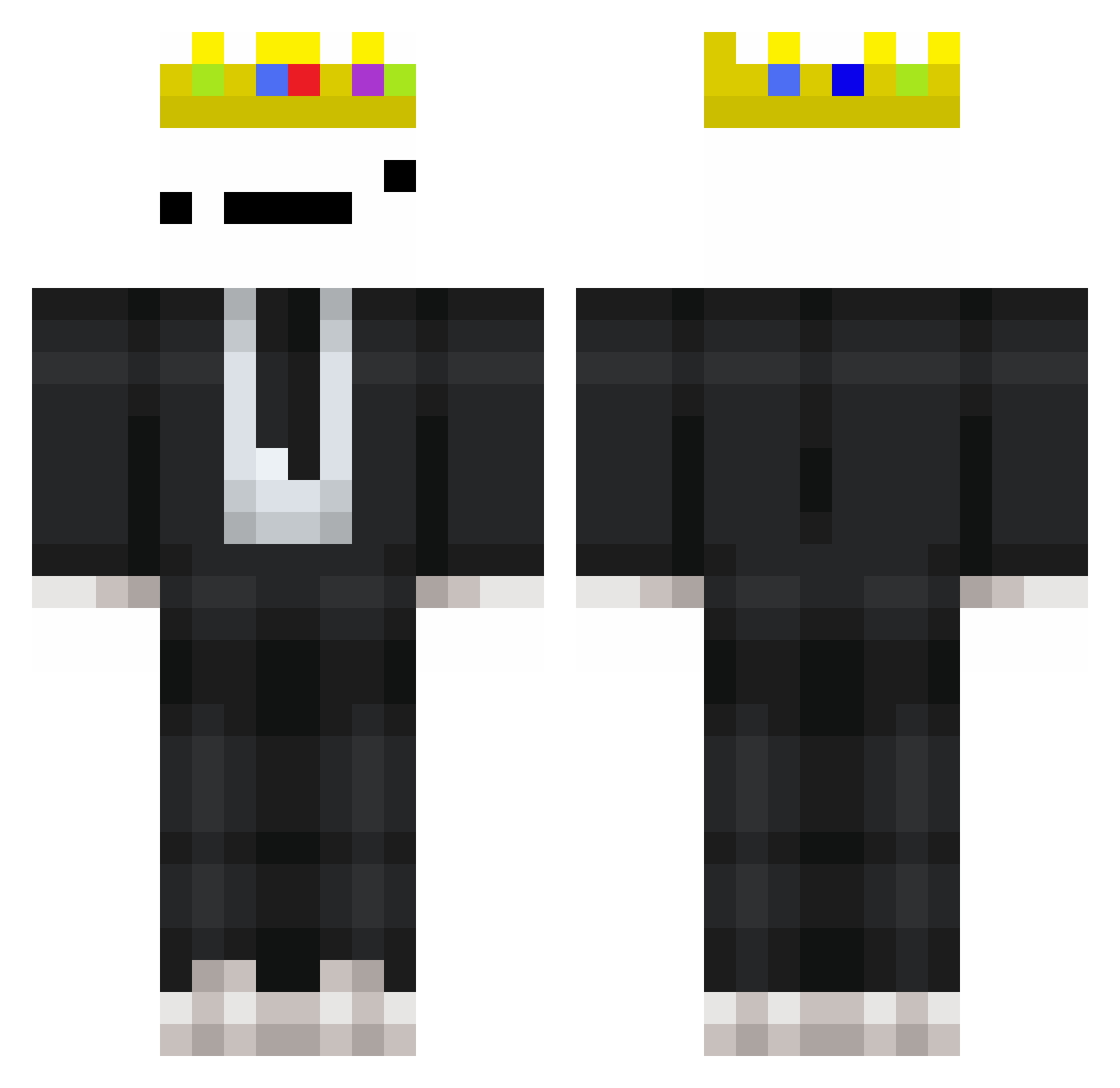 UrTaxCollector Minecraft skin, front and back view