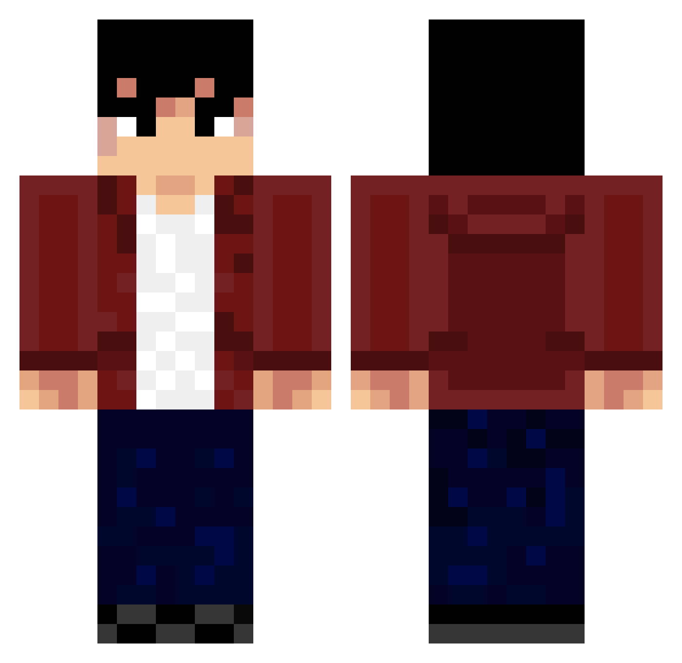 TheOneAndOnlyy1 Minecraft skin, front and back view