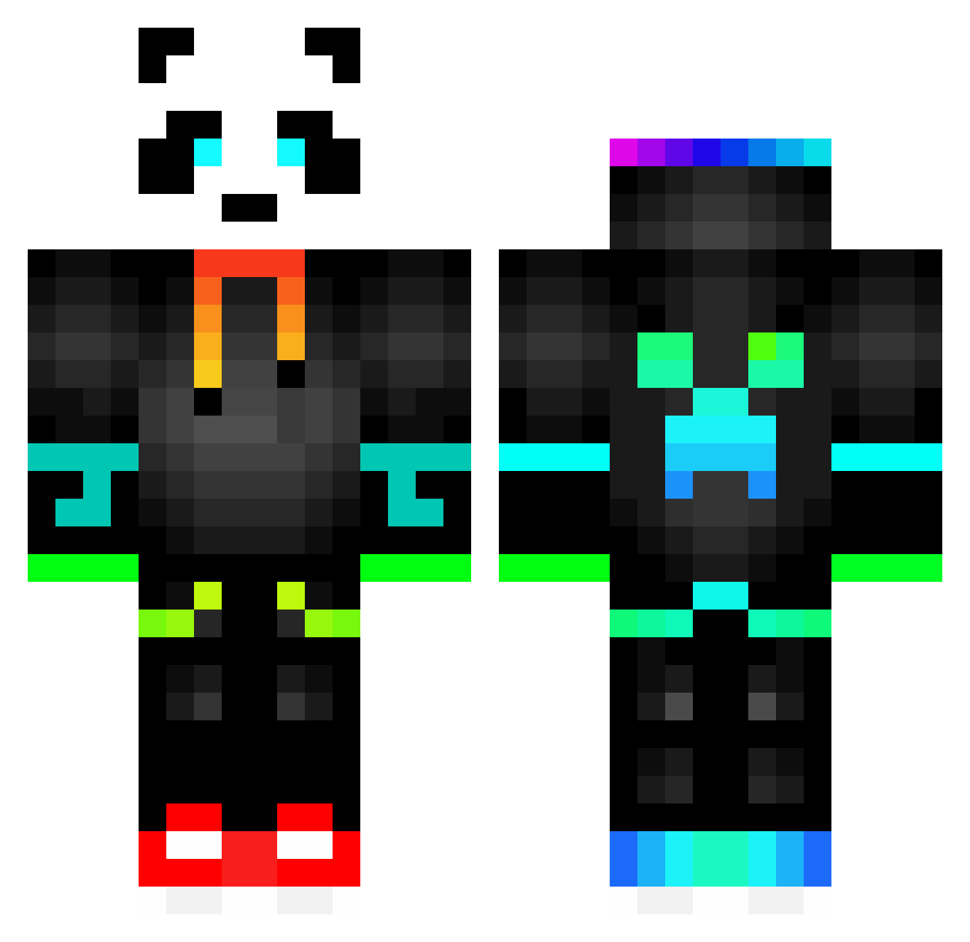 oli_zorn Minecraft skin, front and back view