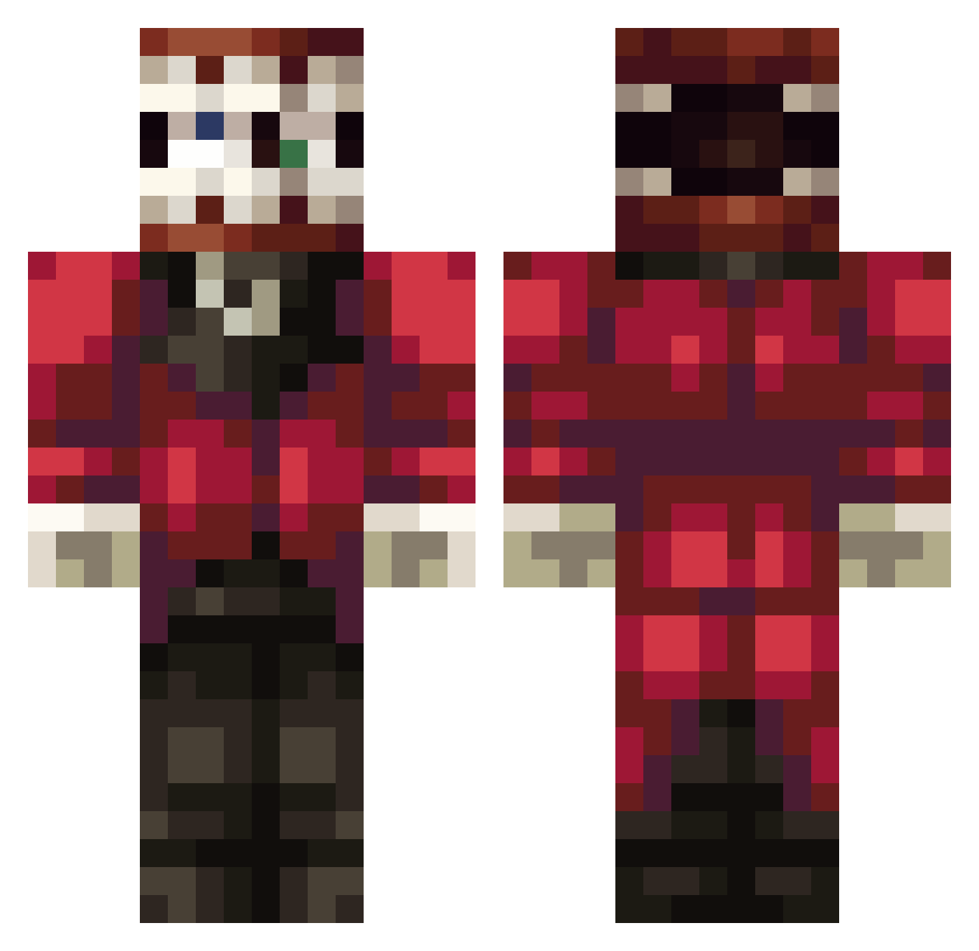tomaszperla12 Minecraft skin, front and back view