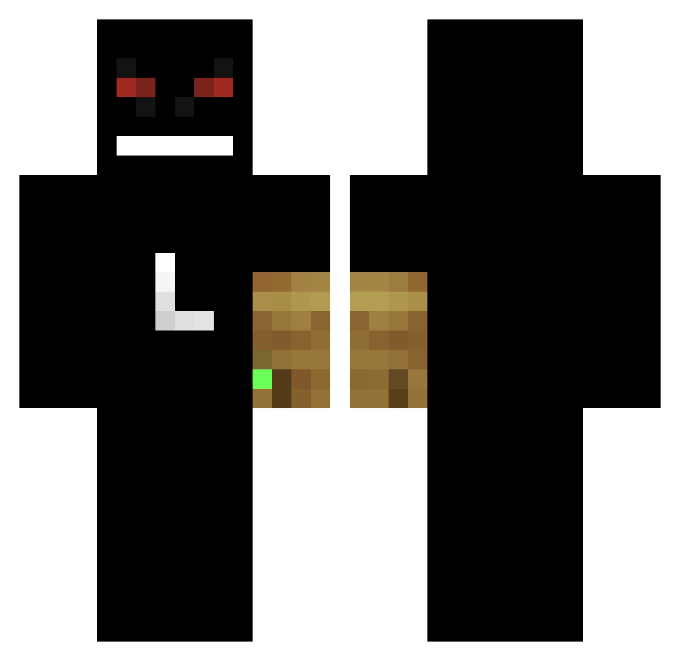 UnTaking Minecraft skin, front and back view