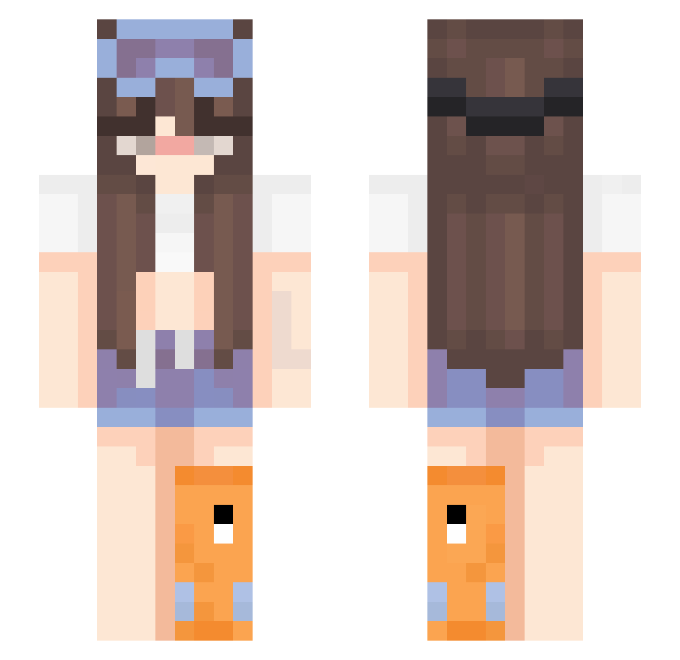 Lenek009897 Minecraft skin, front and back view