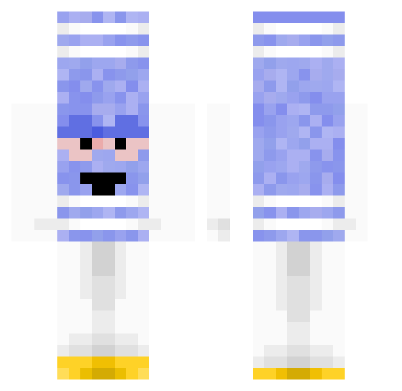 robyn_banks Minecraft skin, front and back view