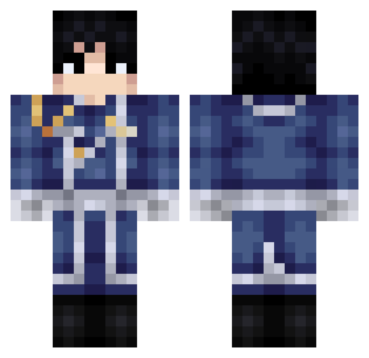 __diddy__ Minecraft skin, front and back view