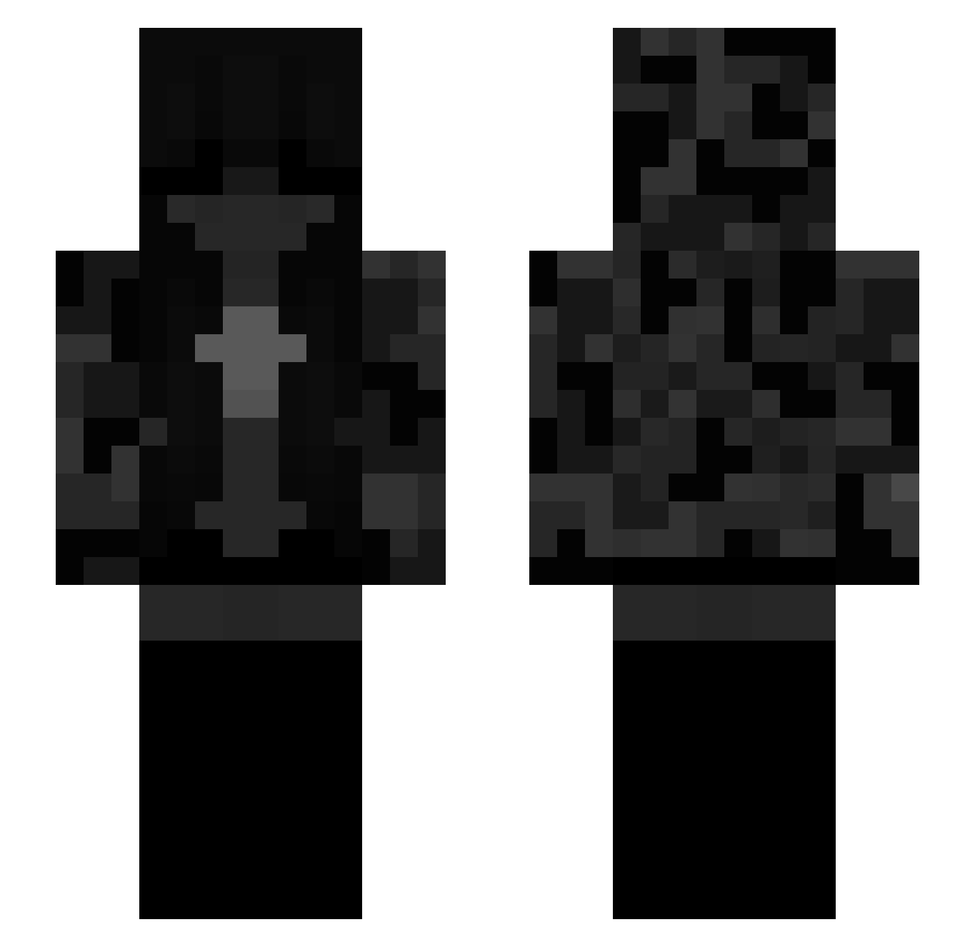 qKonex Minecraft skin, front and back view