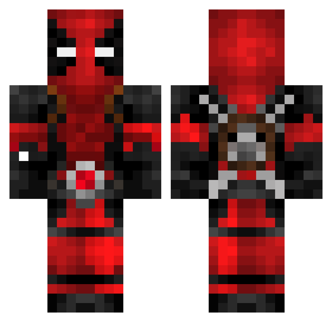 yaboi_isaac Minecraft skin, front and back view