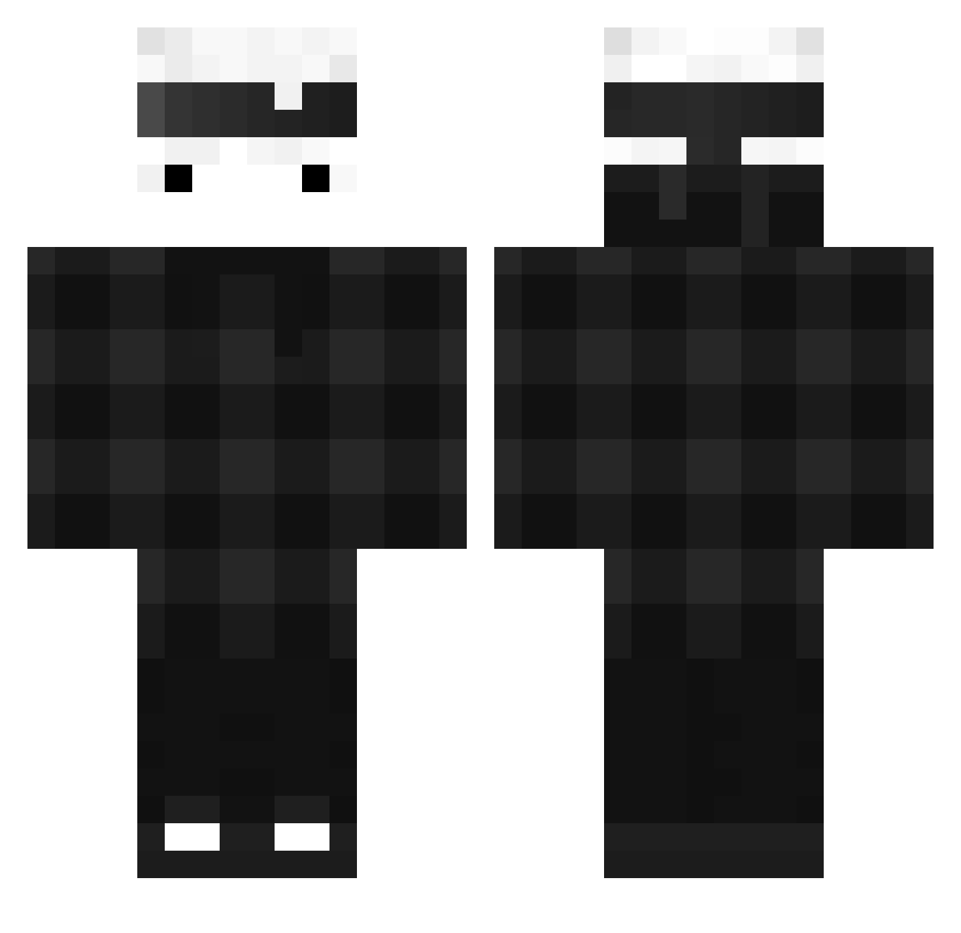 usziz3456778 Minecraft skin, front and back view