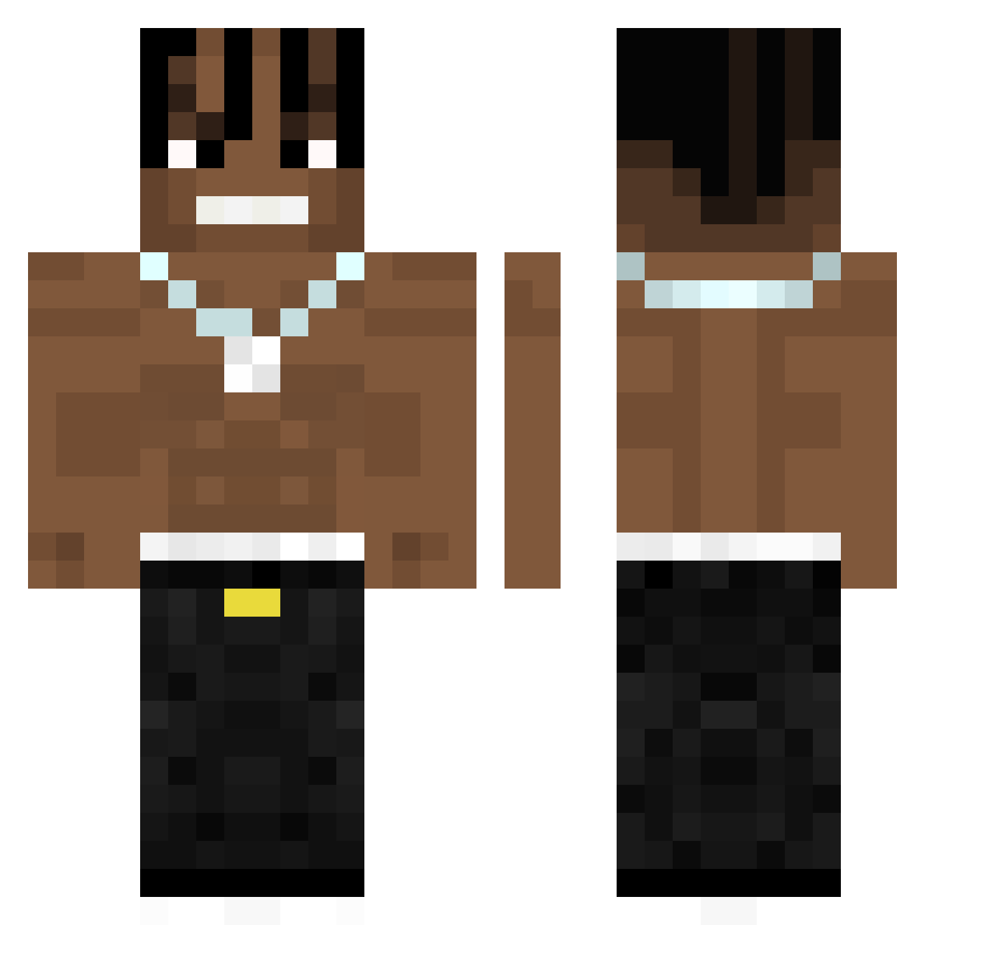 MrDuran Minecraft skin, front and back view