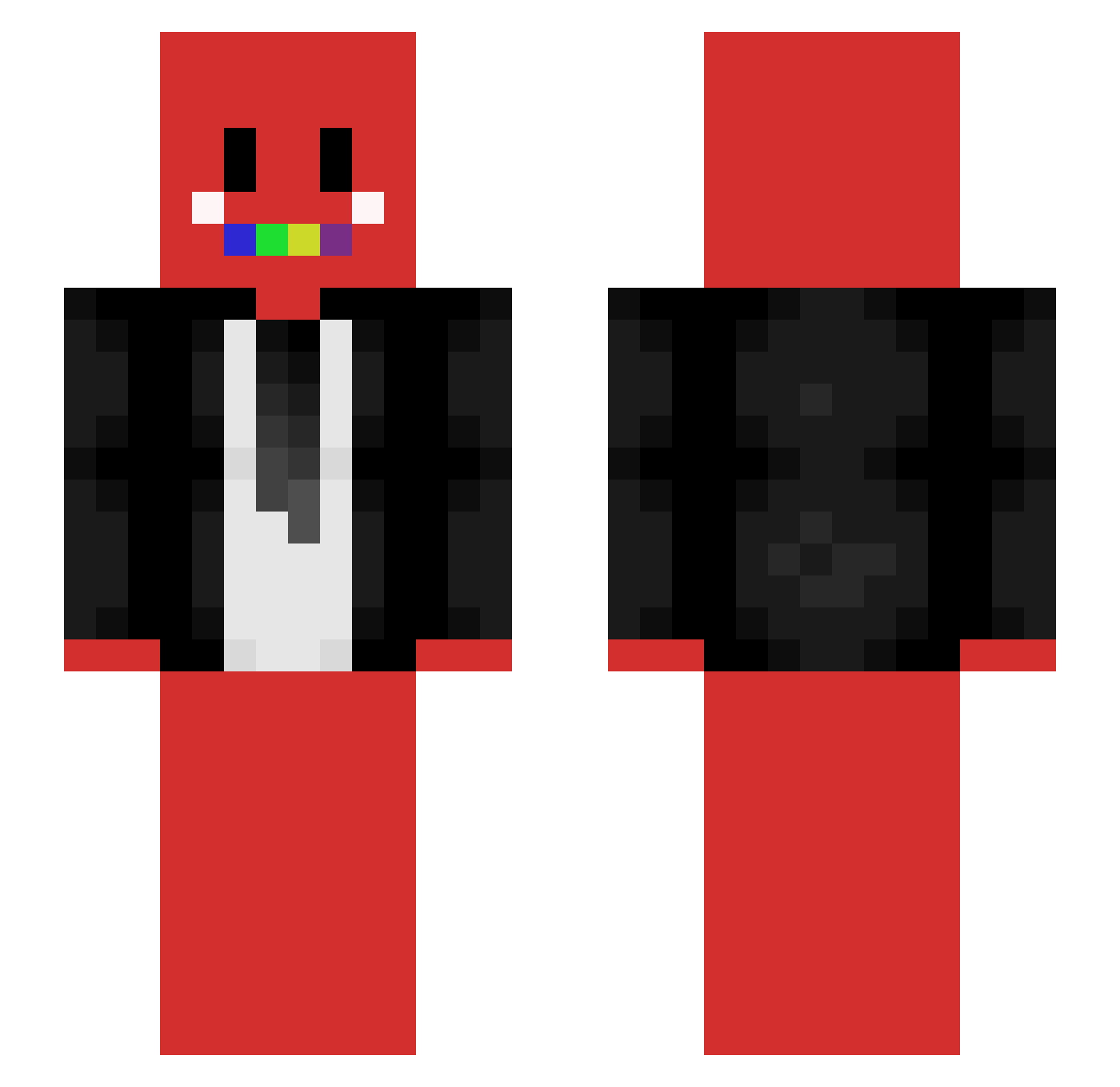 yuma528 Minecraft skin, front and back view