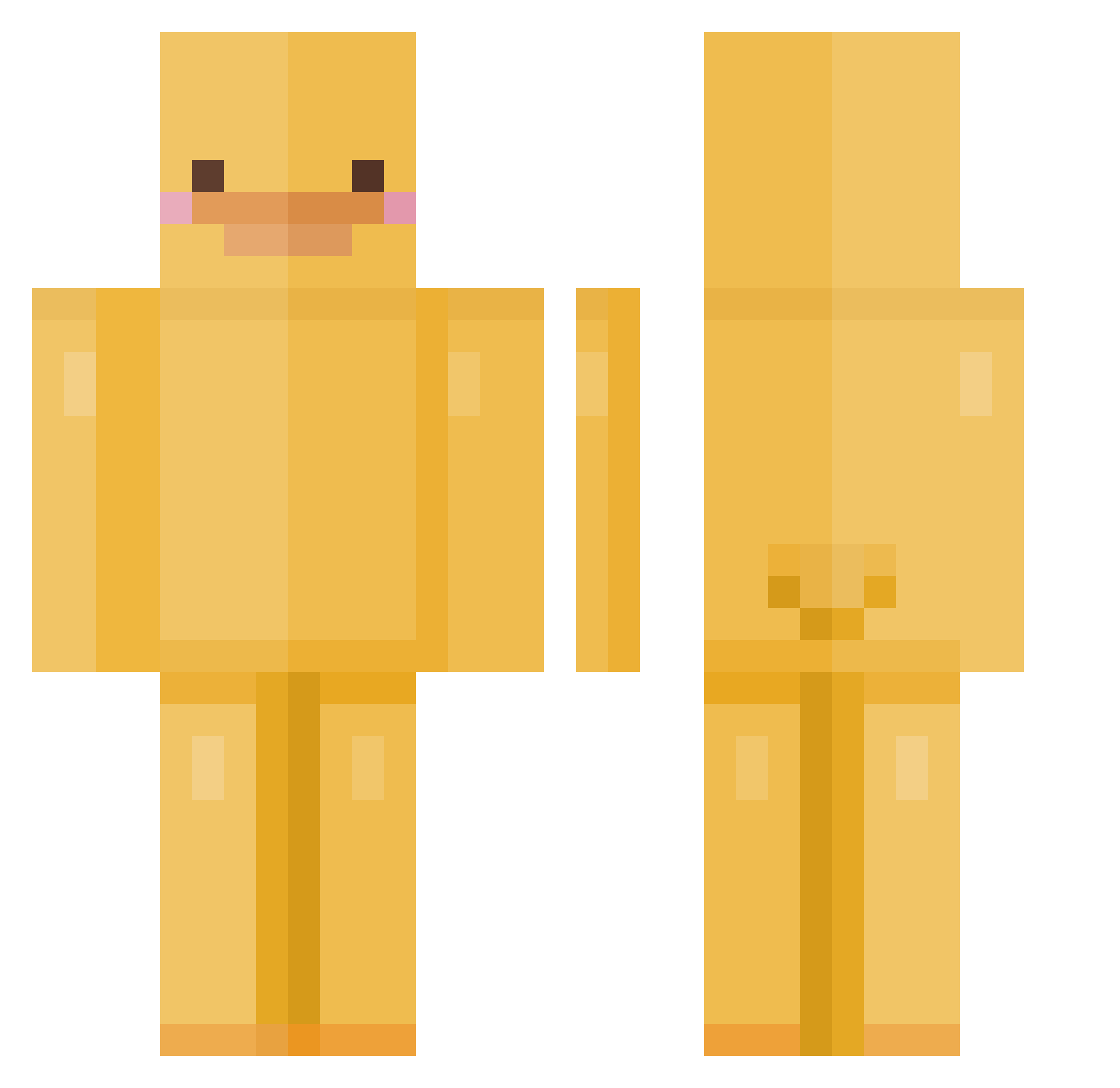superJC01 Minecraft skin, front and back view