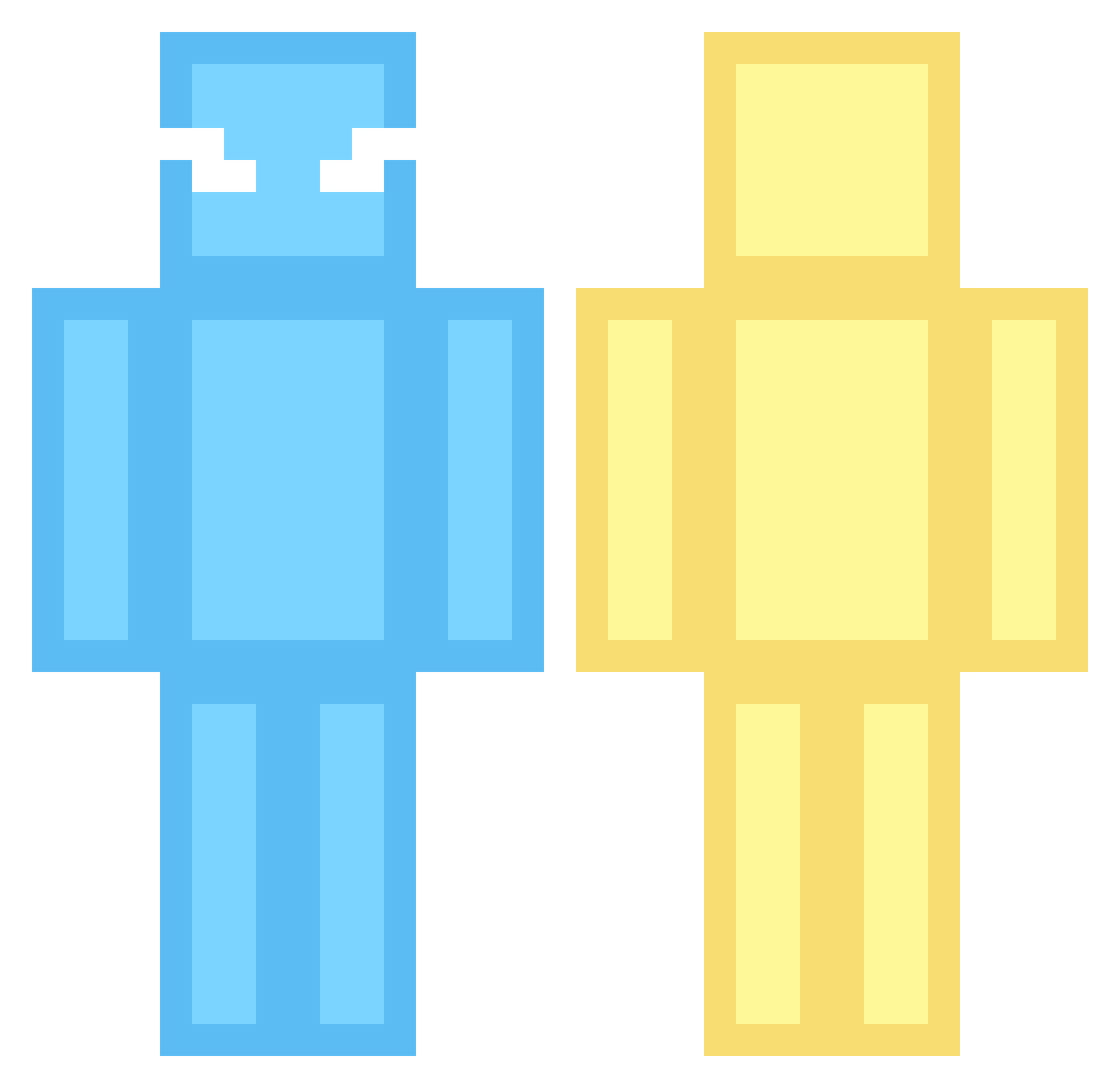 yapesdalis Minecraft skin, front and back view