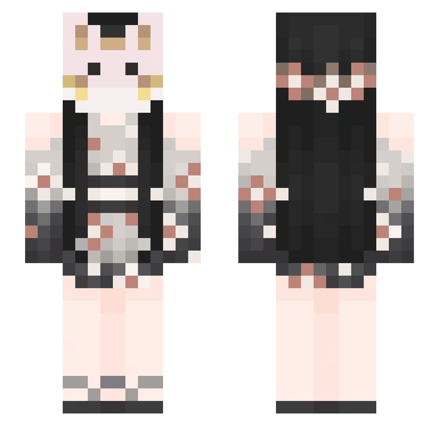ariadneesan Minecraft skin, front and back view