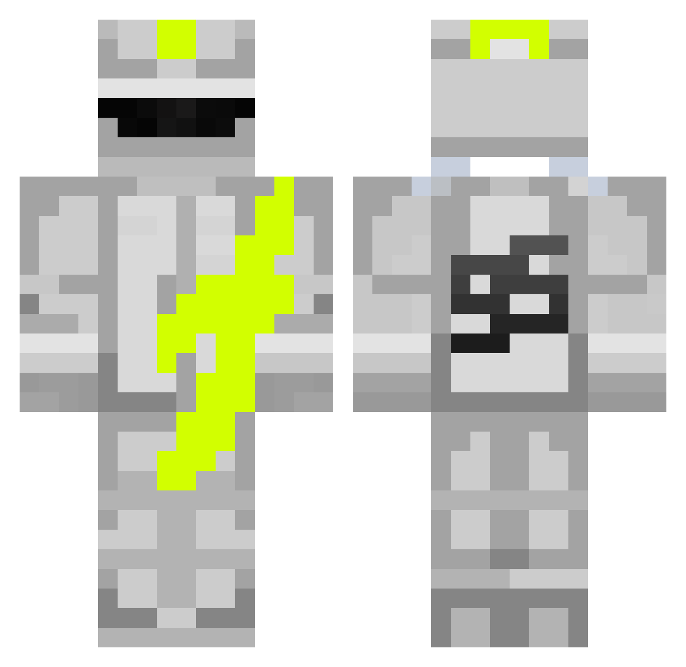 Equium_ Minecraft skin, front and back view