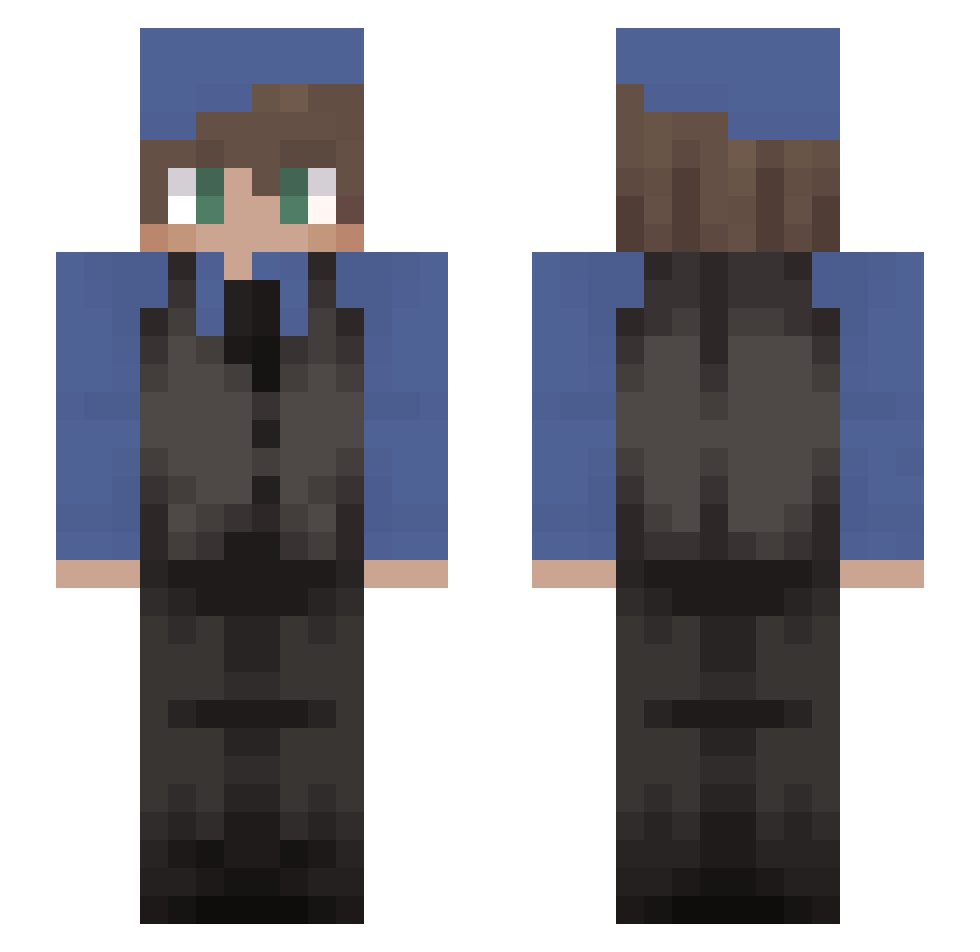 LUKAS5387 Minecraft skin, front and back view