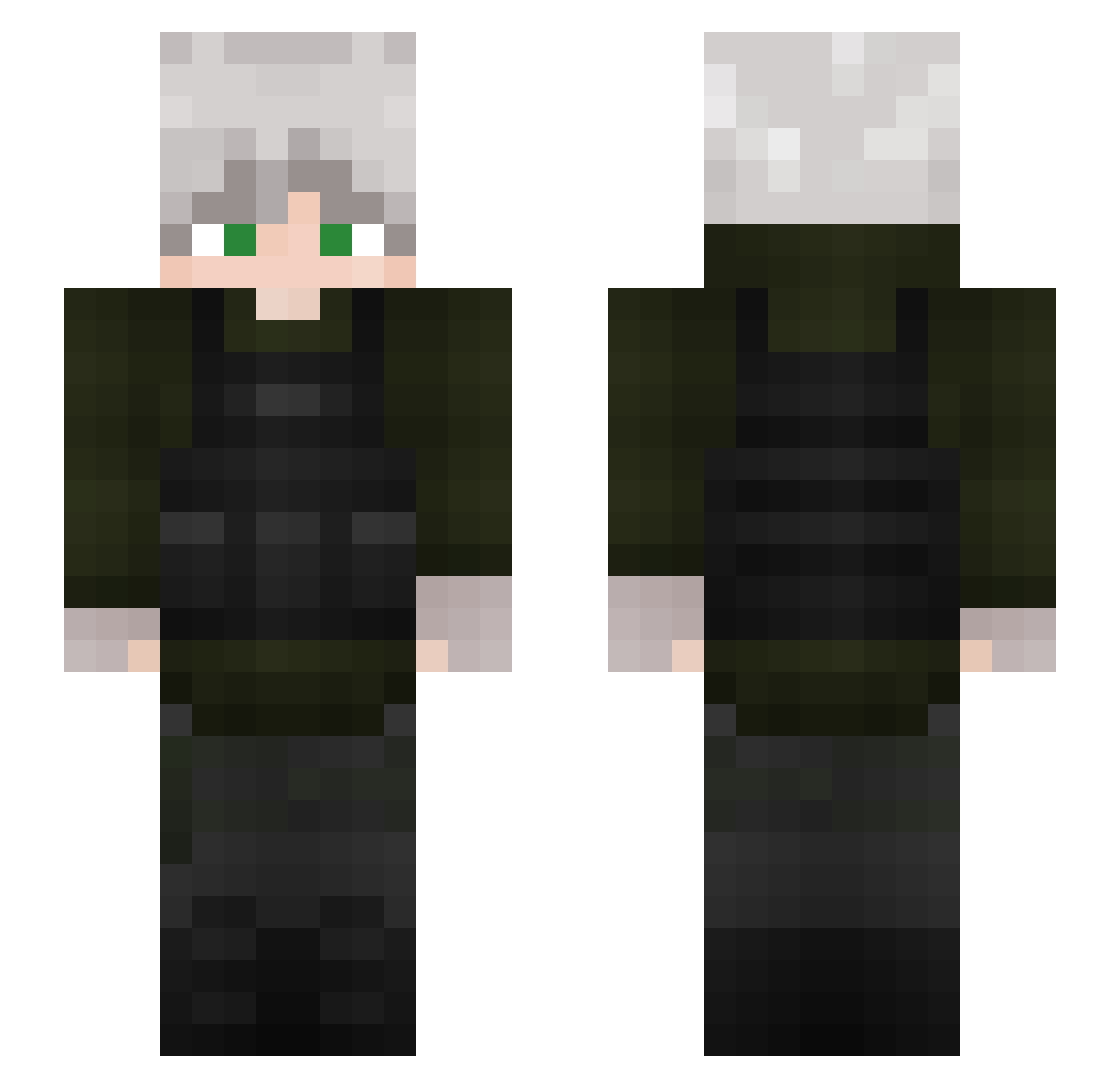 _Kejer_ Minecraft skin, front and back view