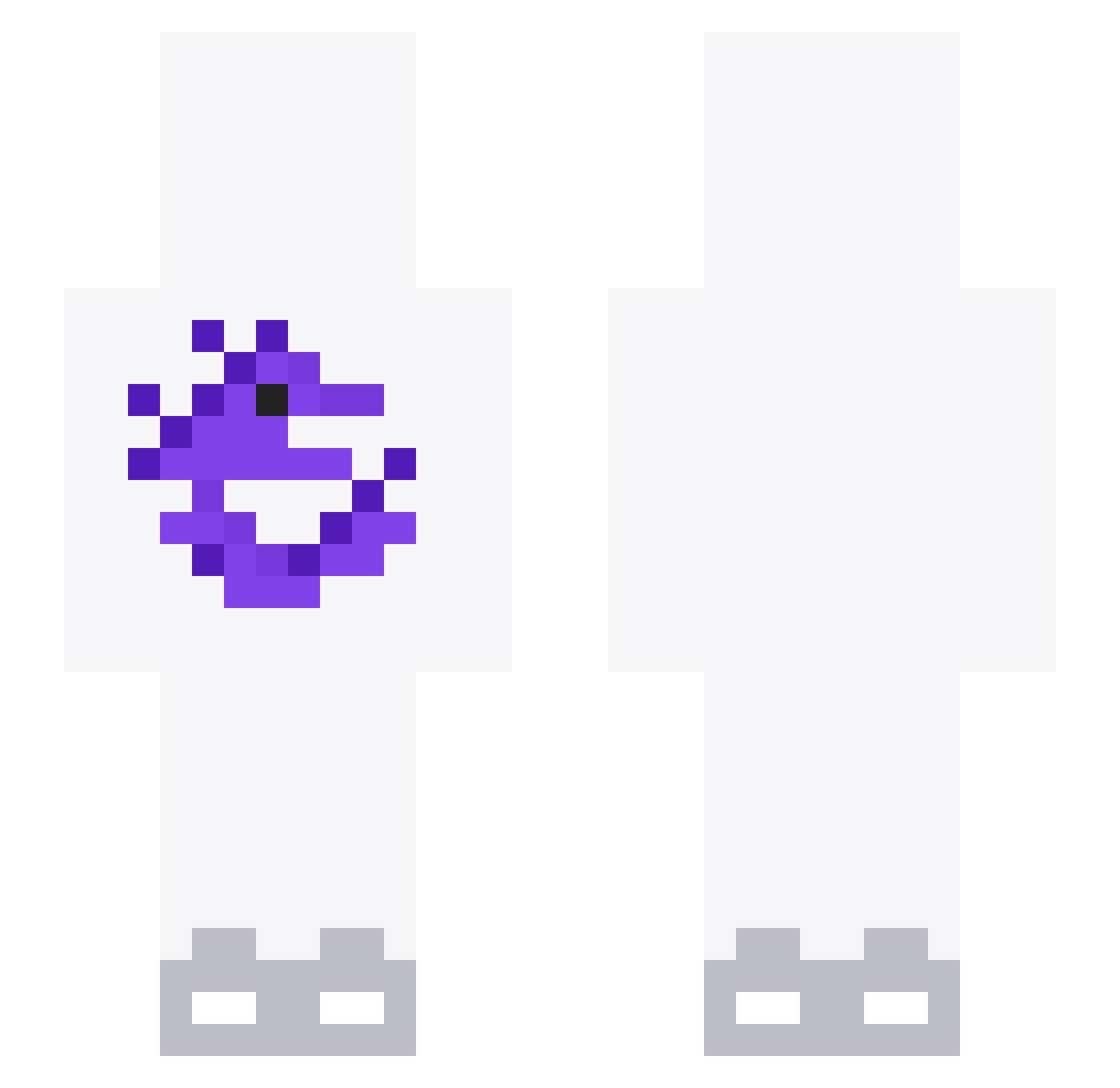 EnderPRO626 Minecraft skin, front and back view