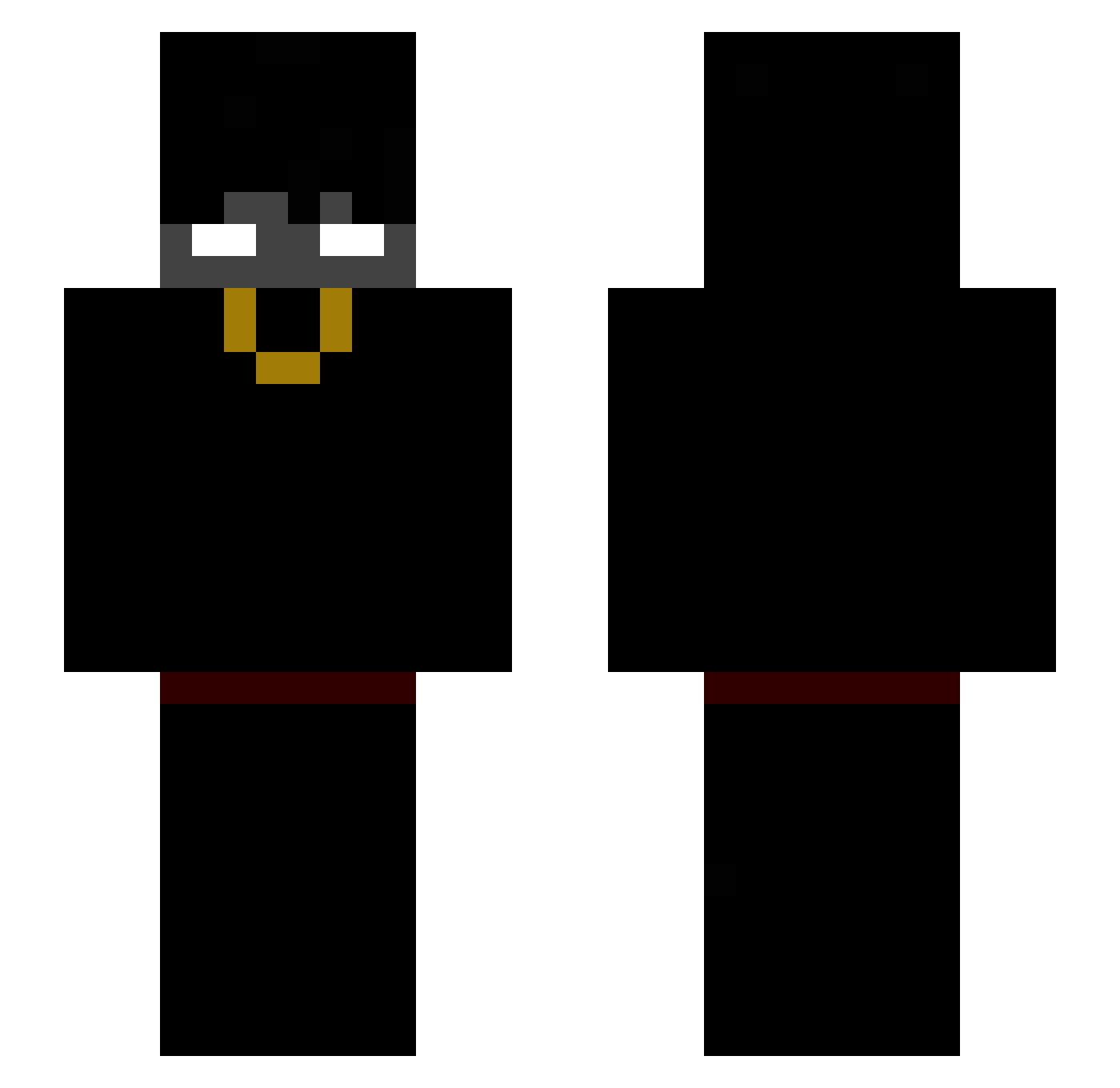 vKenzii Minecraft skin, front and back view
