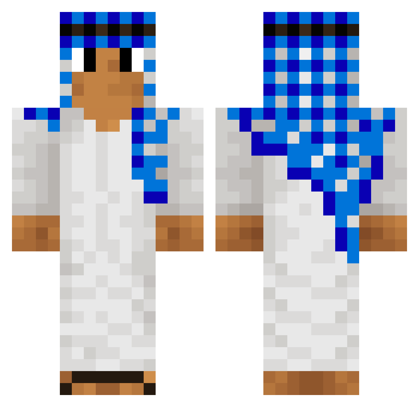 Kendey3001 Minecraft skin, front and back view