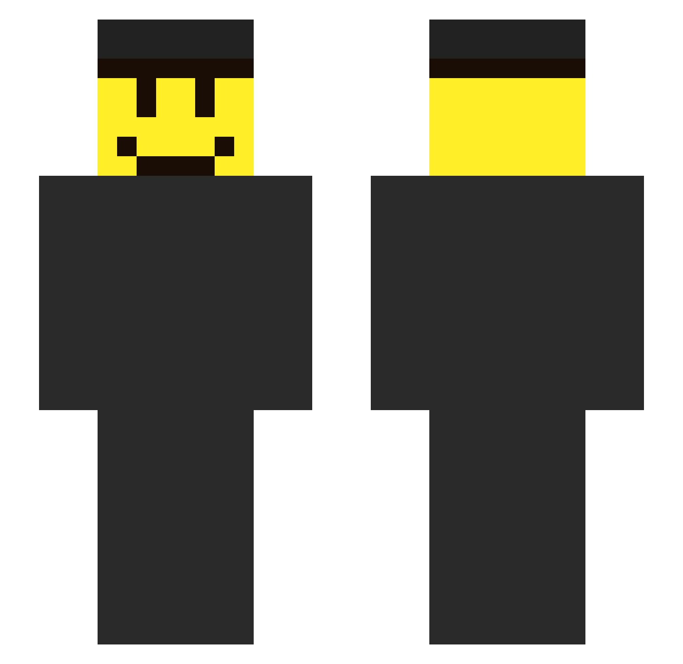 Felipe20223 Minecraft skin, front and back view