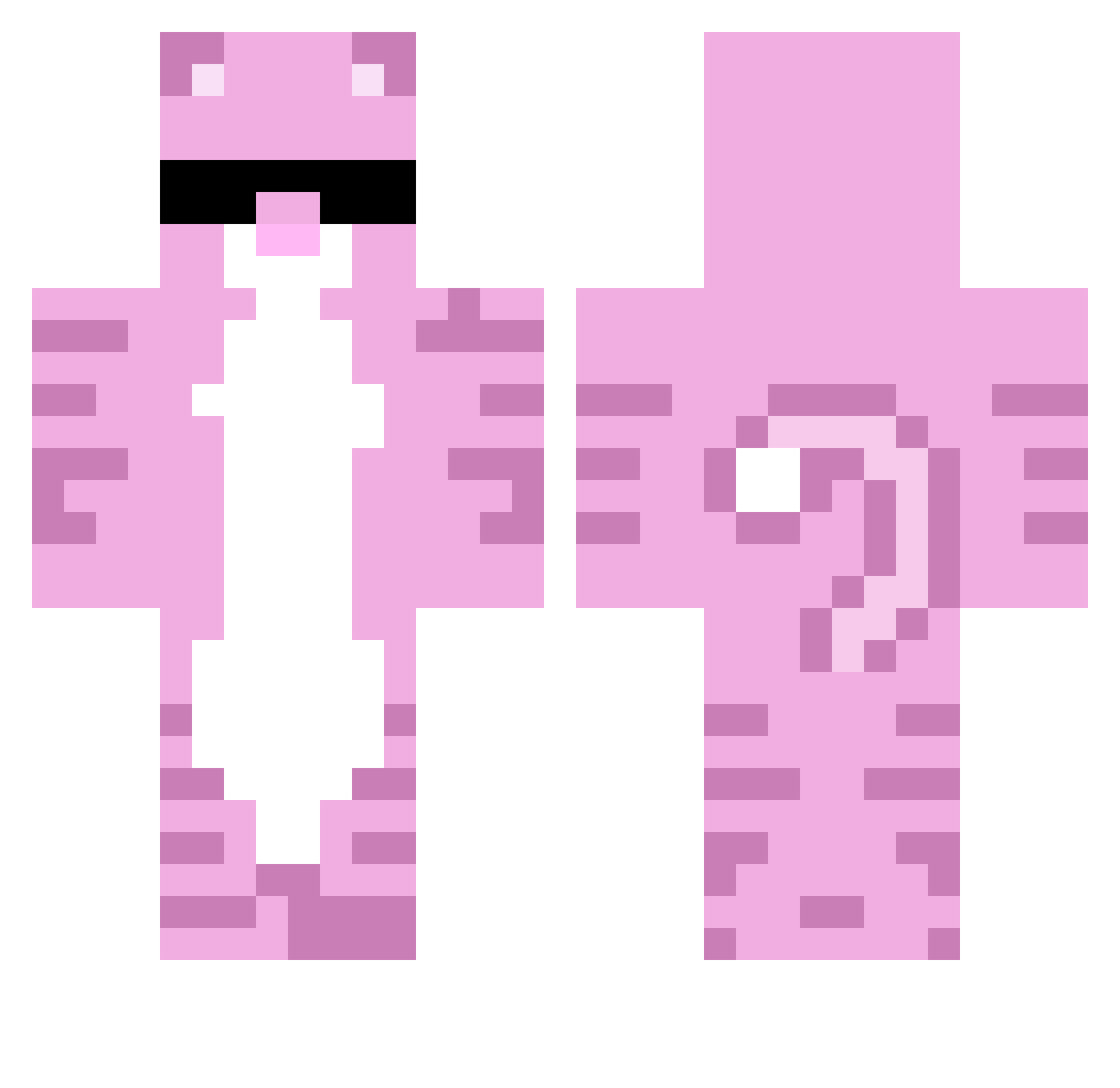 louibm Minecraft skin, front and back view