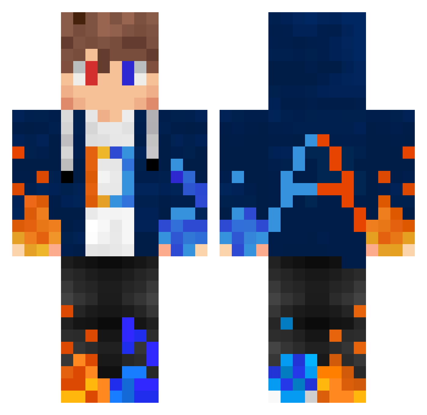 andyjohn231 Minecraft skin, front and back view
