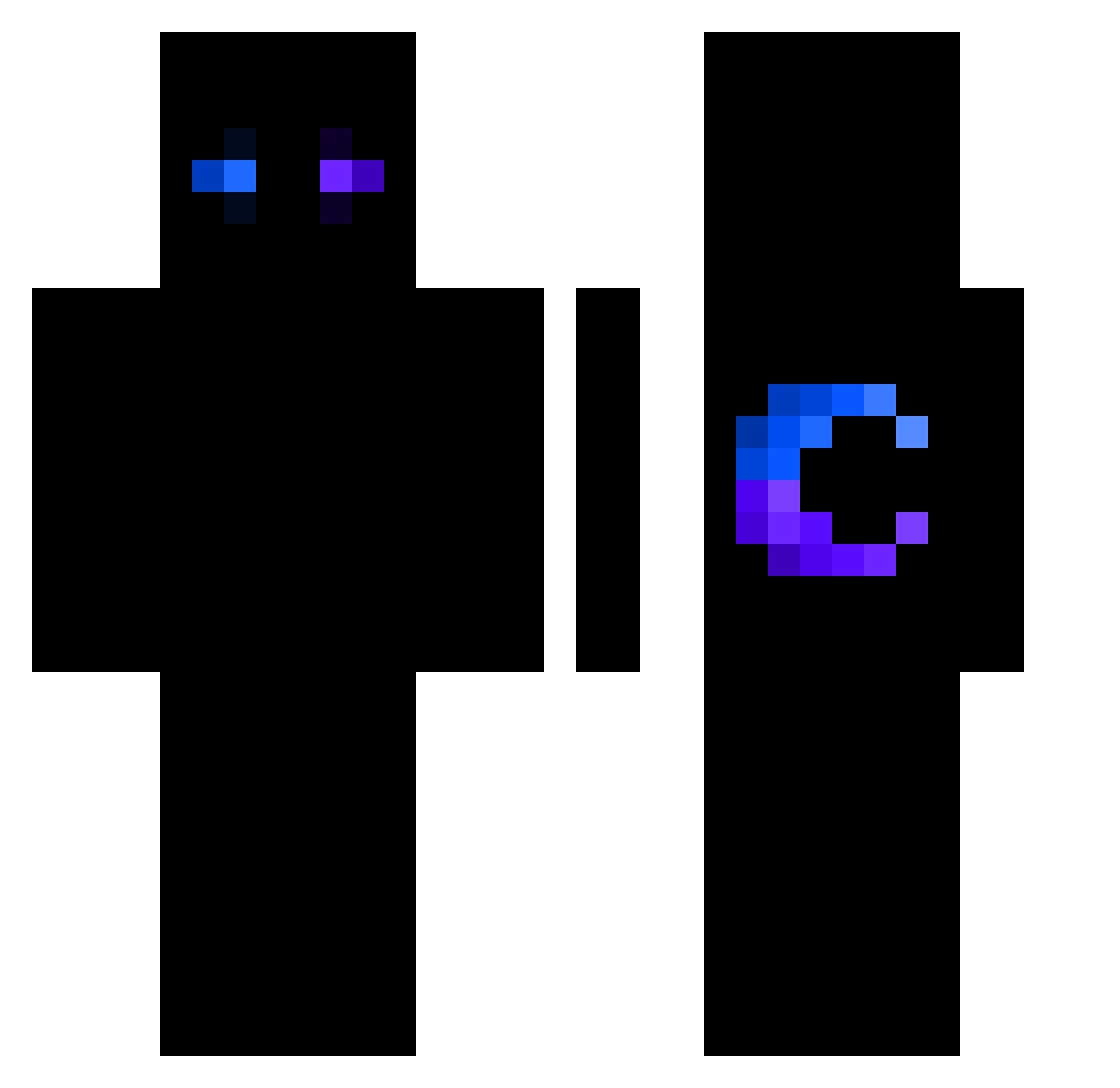 SxnnyTop5 Minecraft skin, front and back view