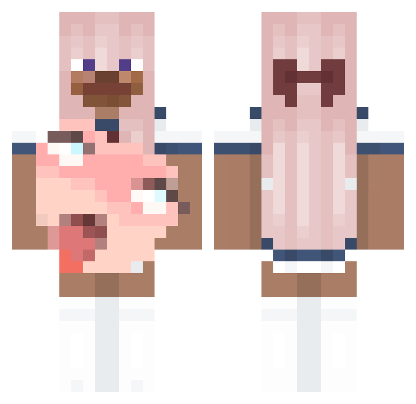 CriS_7 Minecraft skin, front and back view