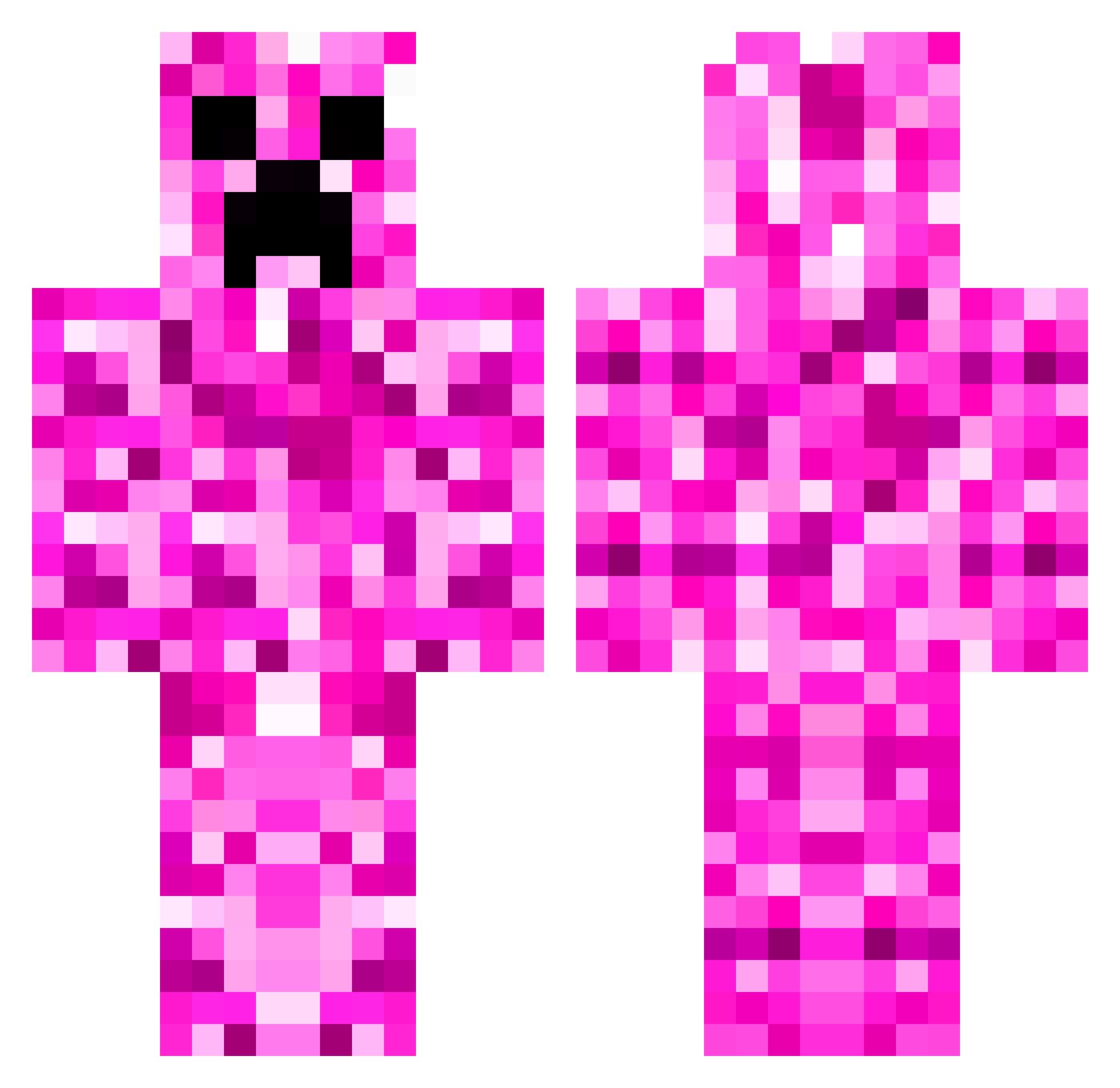 georgeanna Minecraft skin, front and back view