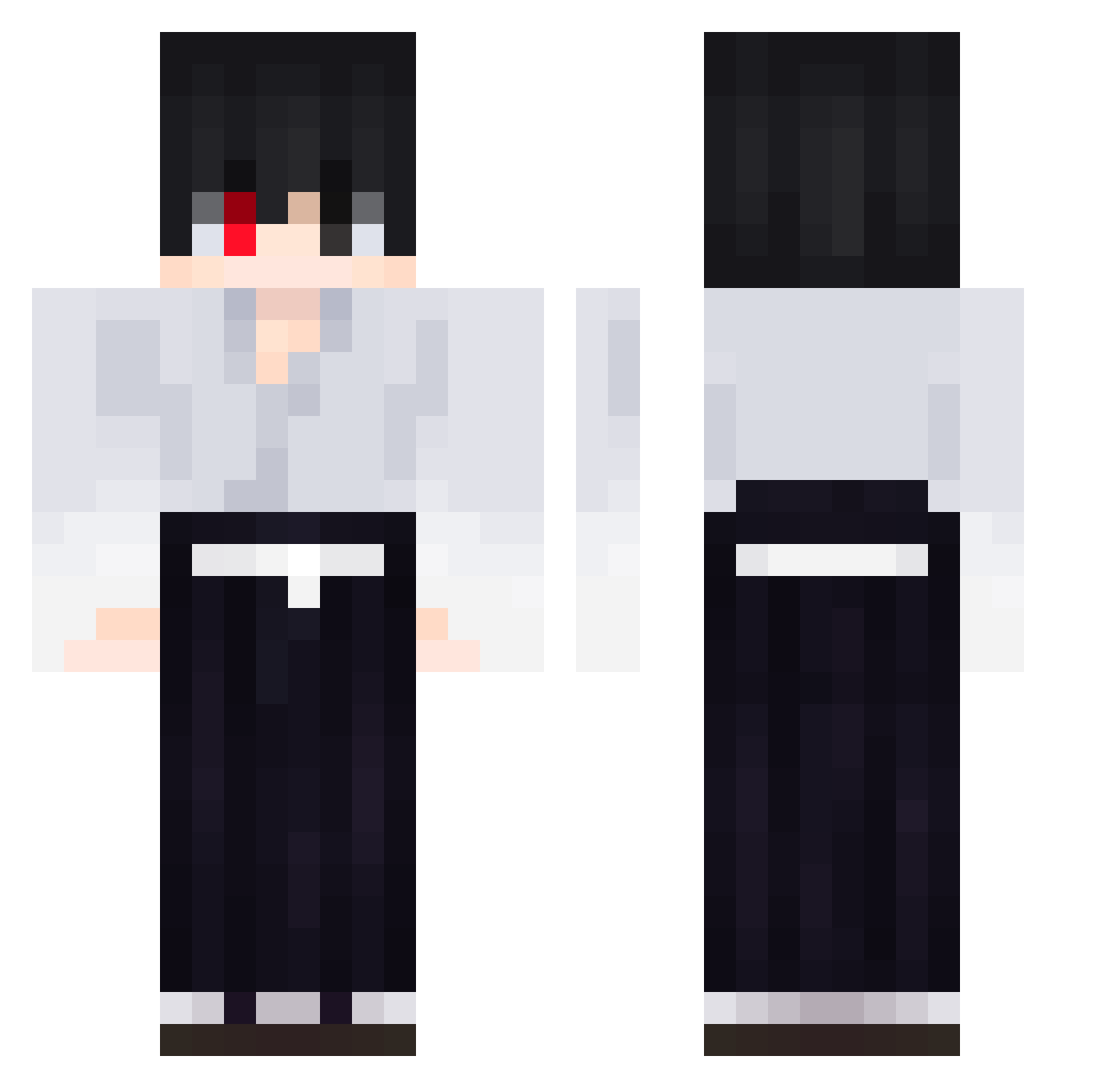 Wichtiger_v2 Minecraft skin, front and back view