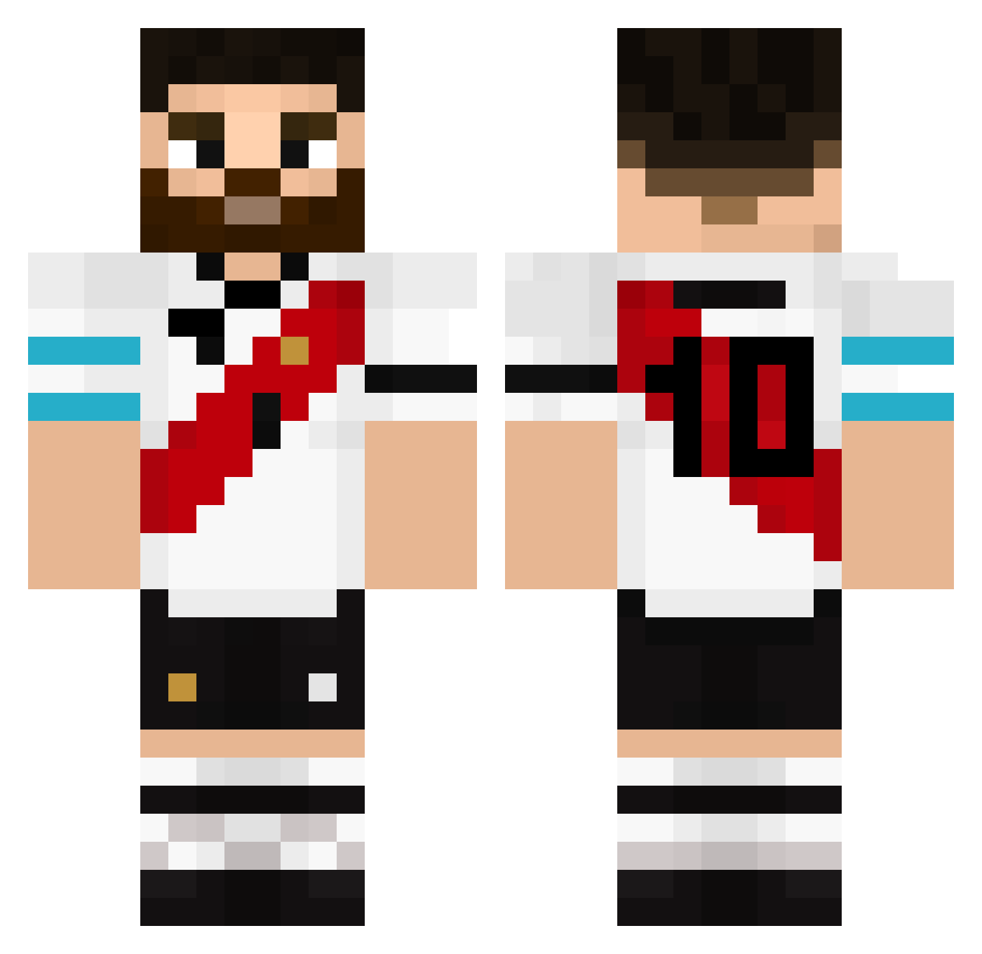 GUEDES_FACHA Minecraft skin, front and back view