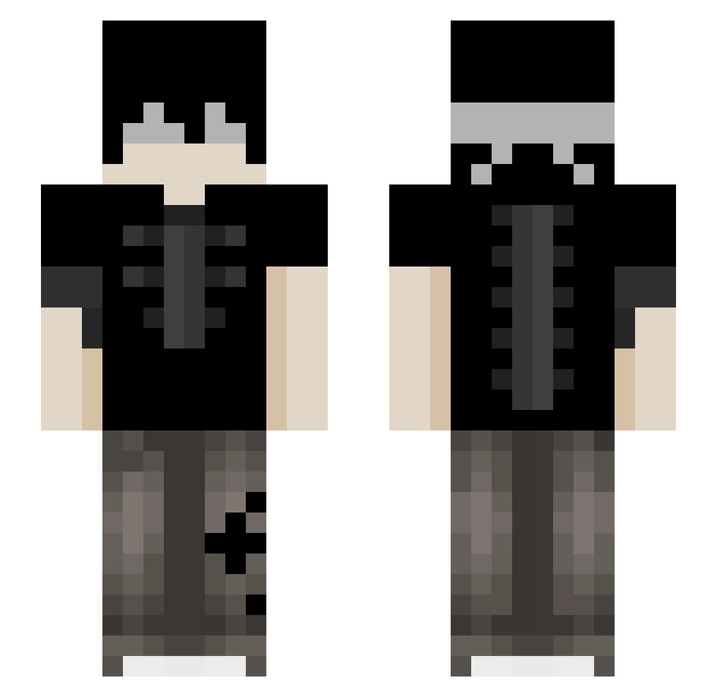Skydog2926 Minecraft skin, front and back view