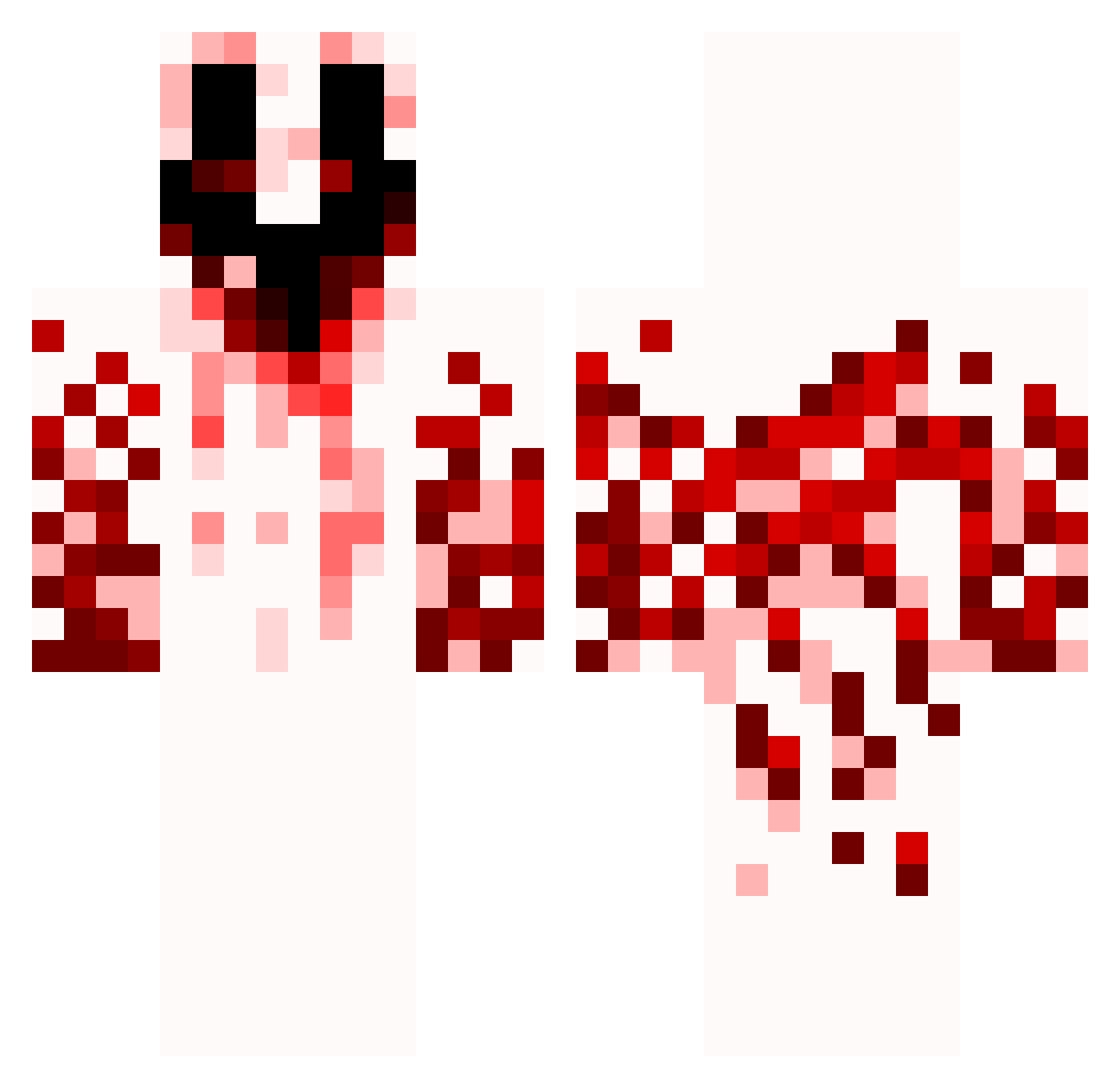 TRXPZ_Scar Minecraft skin, front and back view