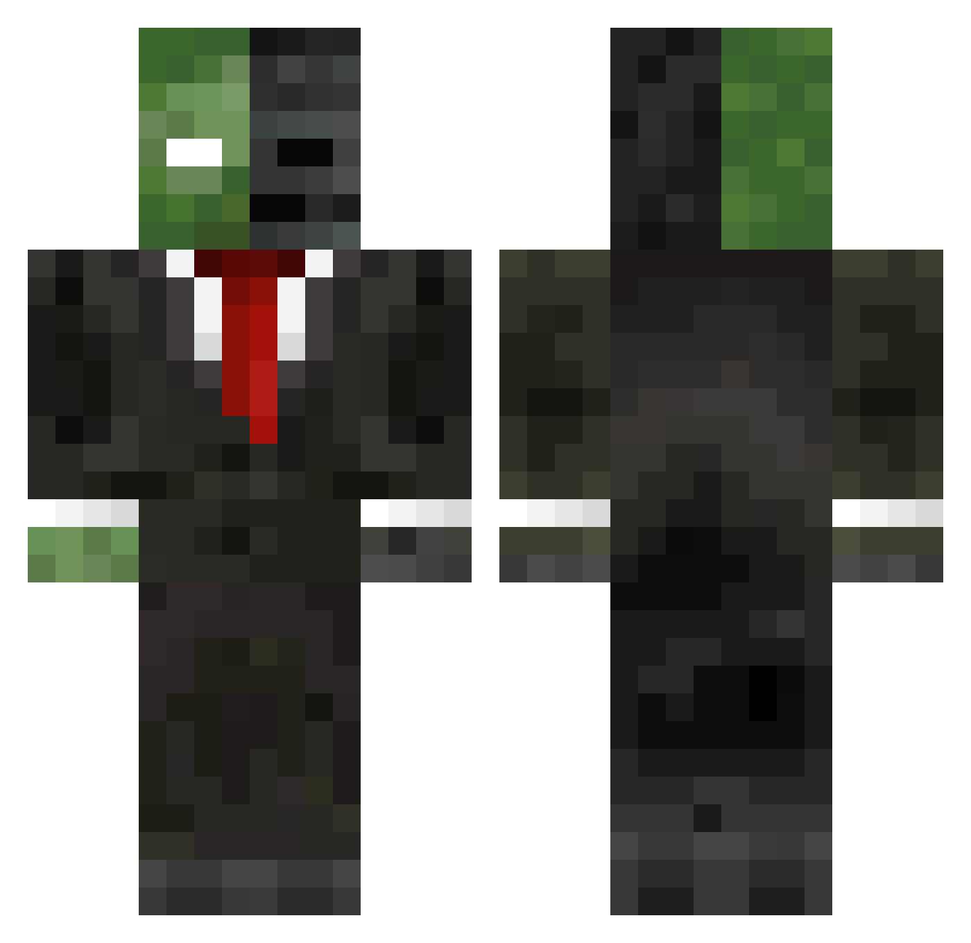 Rem_Fan Minecraft skin, front and back view
