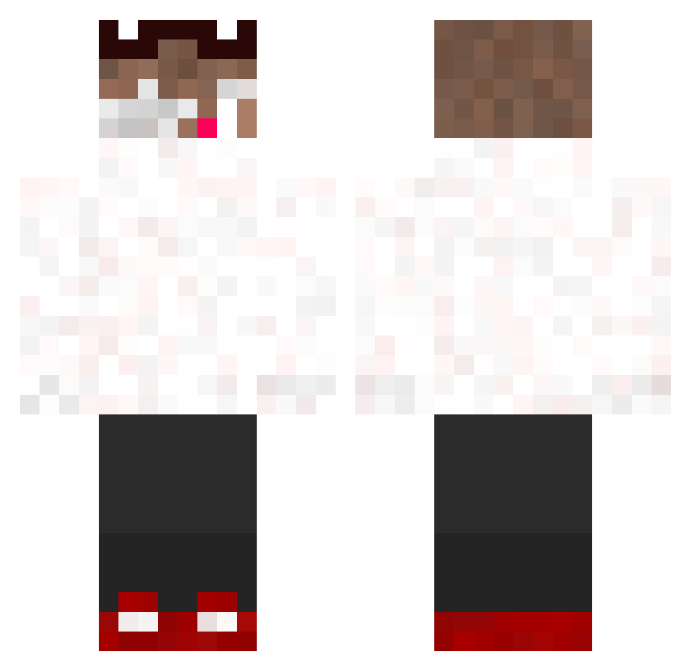 masupaxd Minecraft skin, front and back view