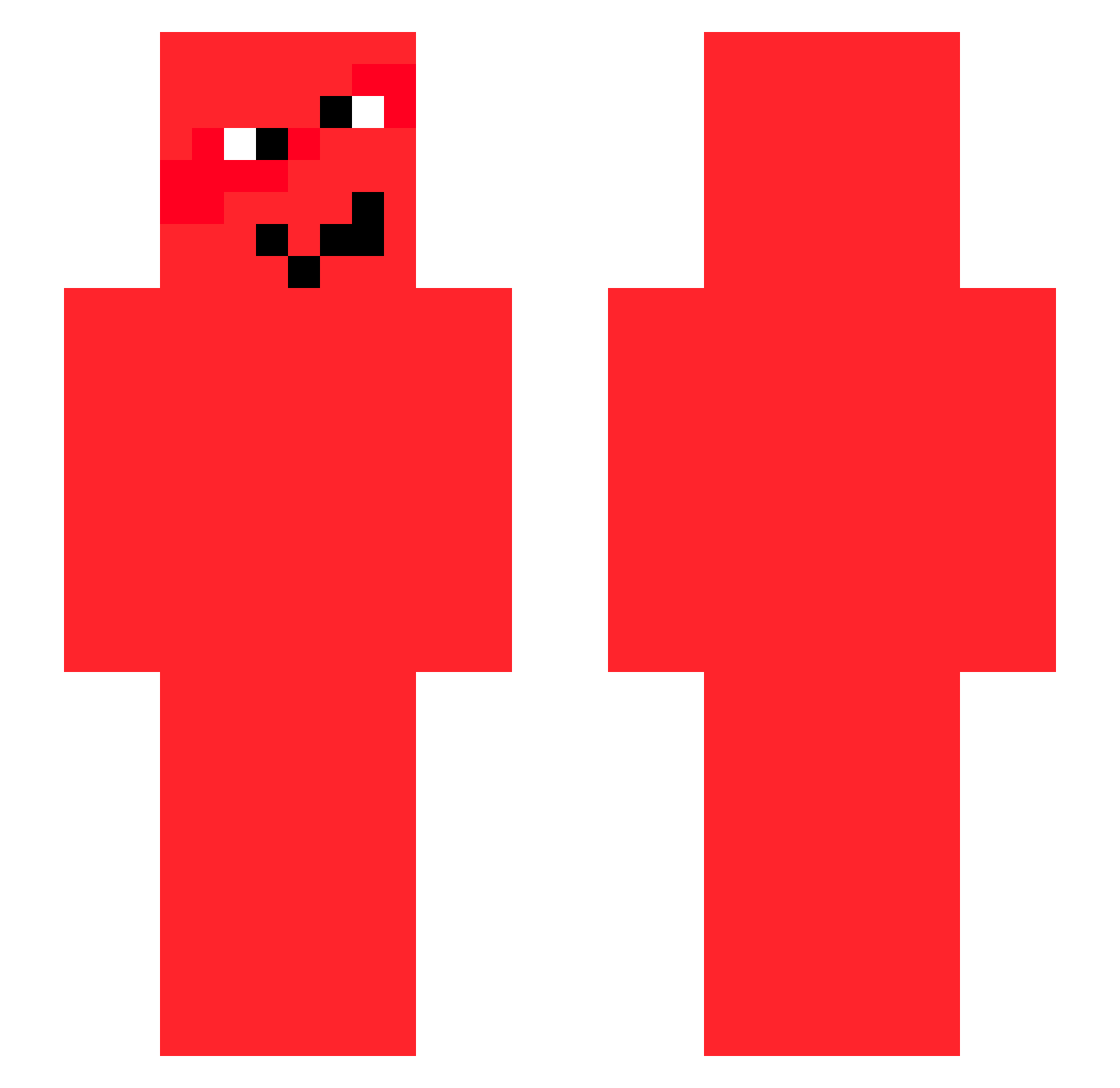 DCsKids Minecraft skin, front and back view